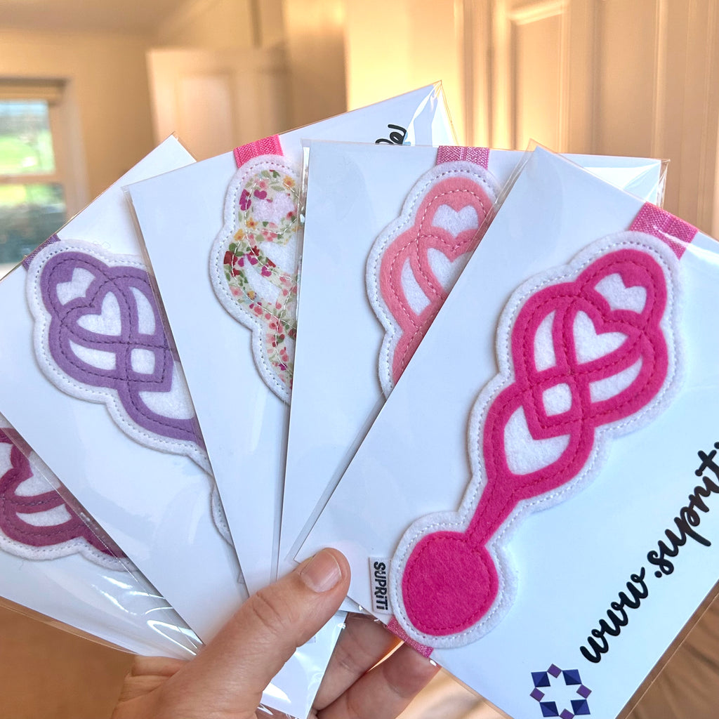 Lovespoon Bookband (Bright Pink)
