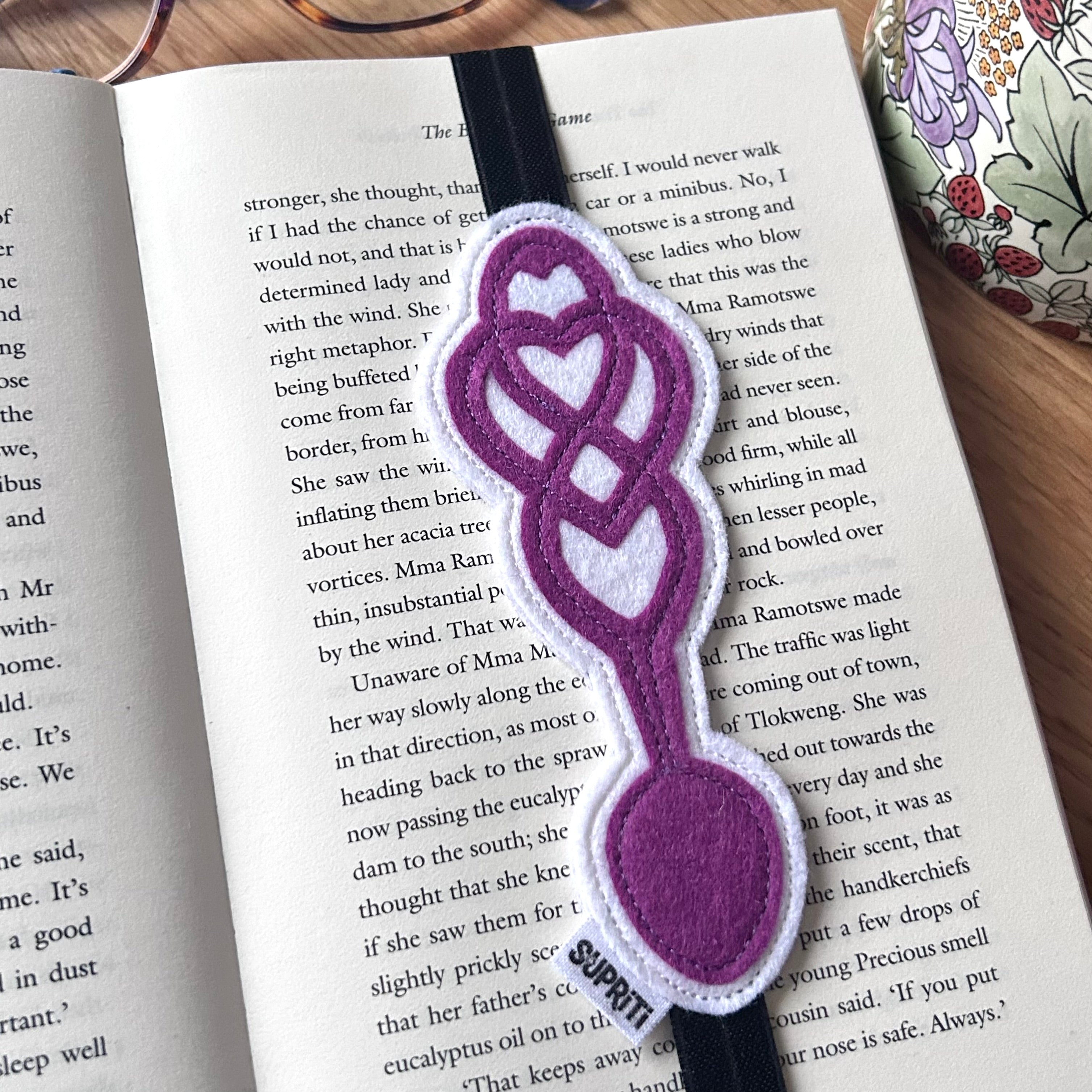 Lovespoon Bookband (Purple)