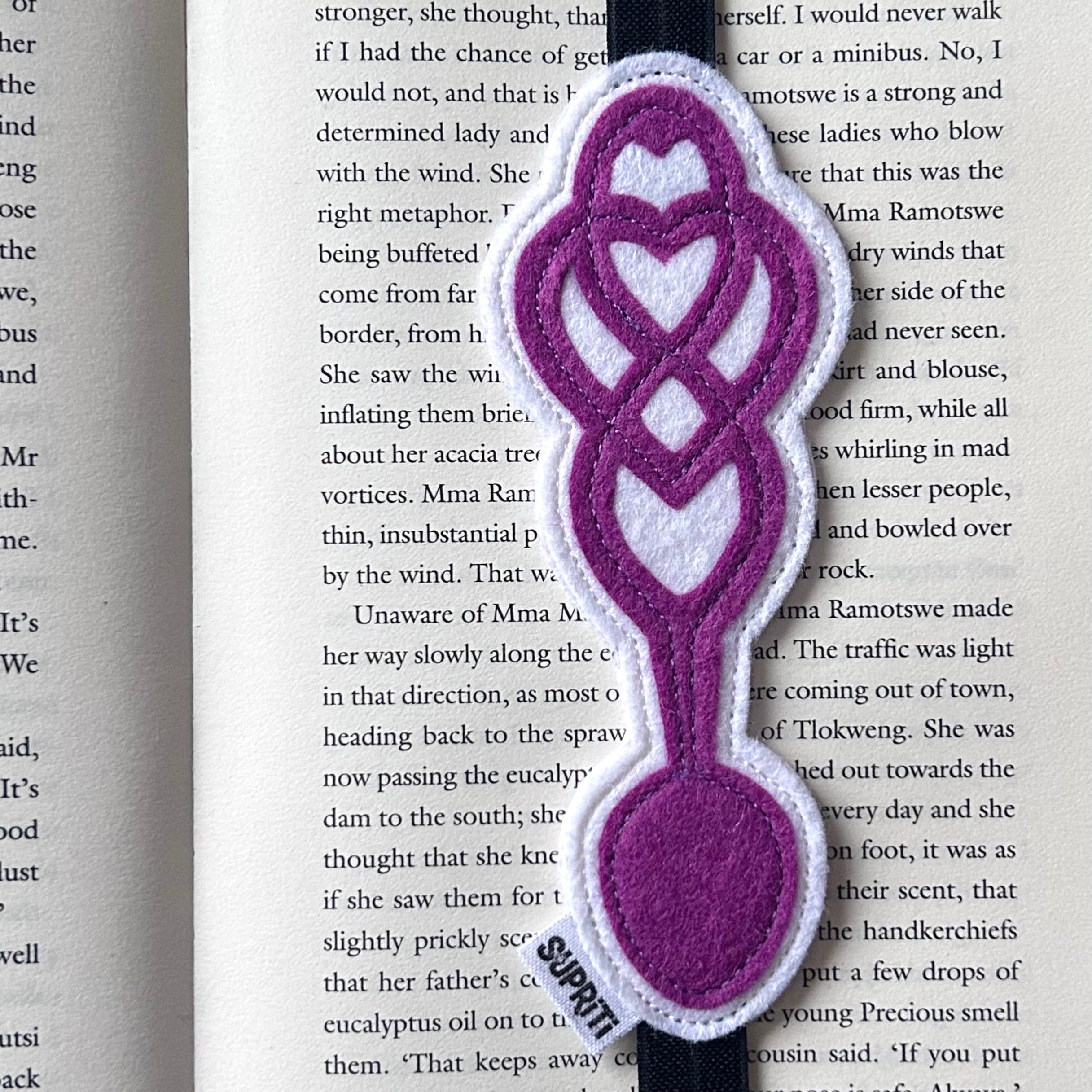 Lovespoon Bookband (Purple)