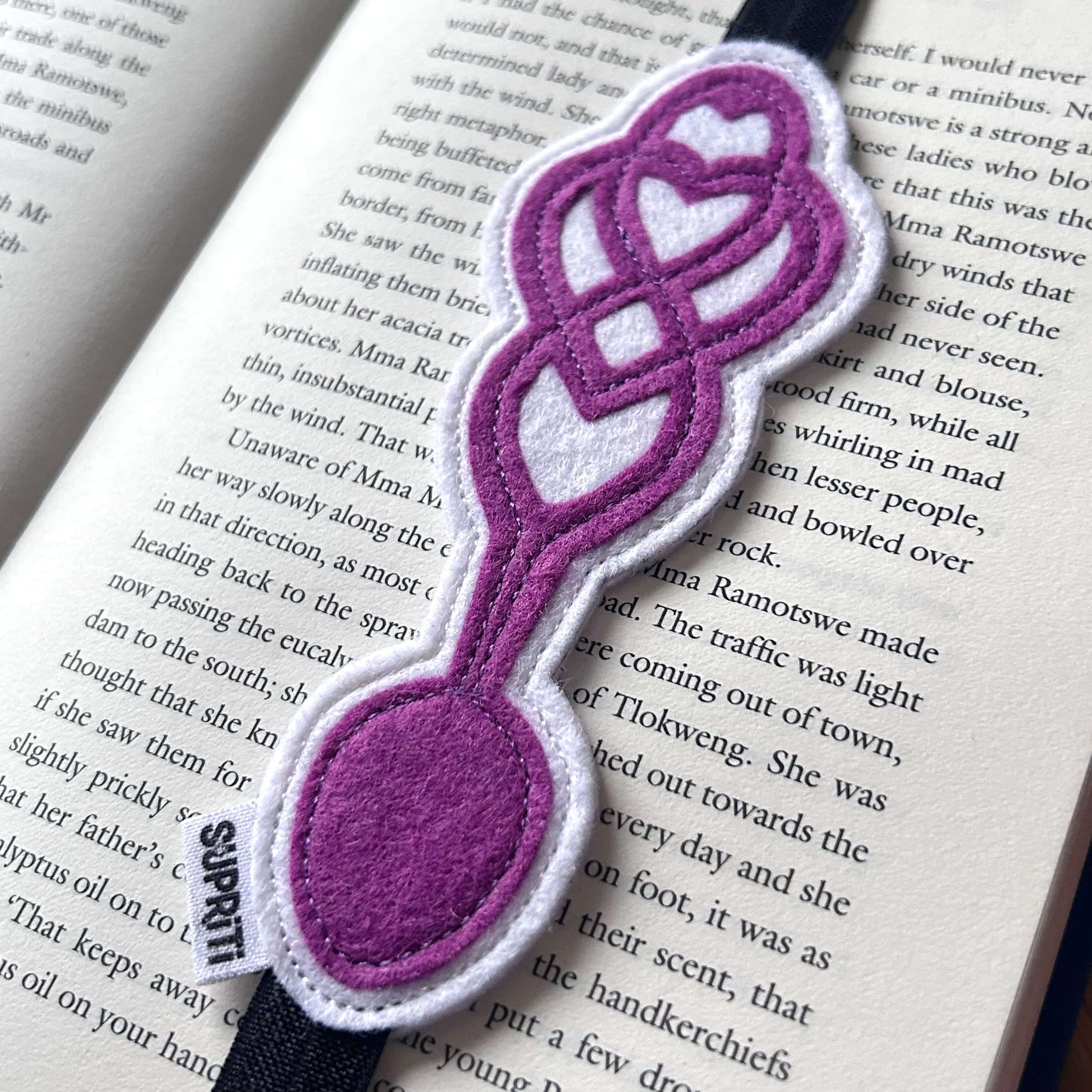 Lovespoon Bookband (Purple)