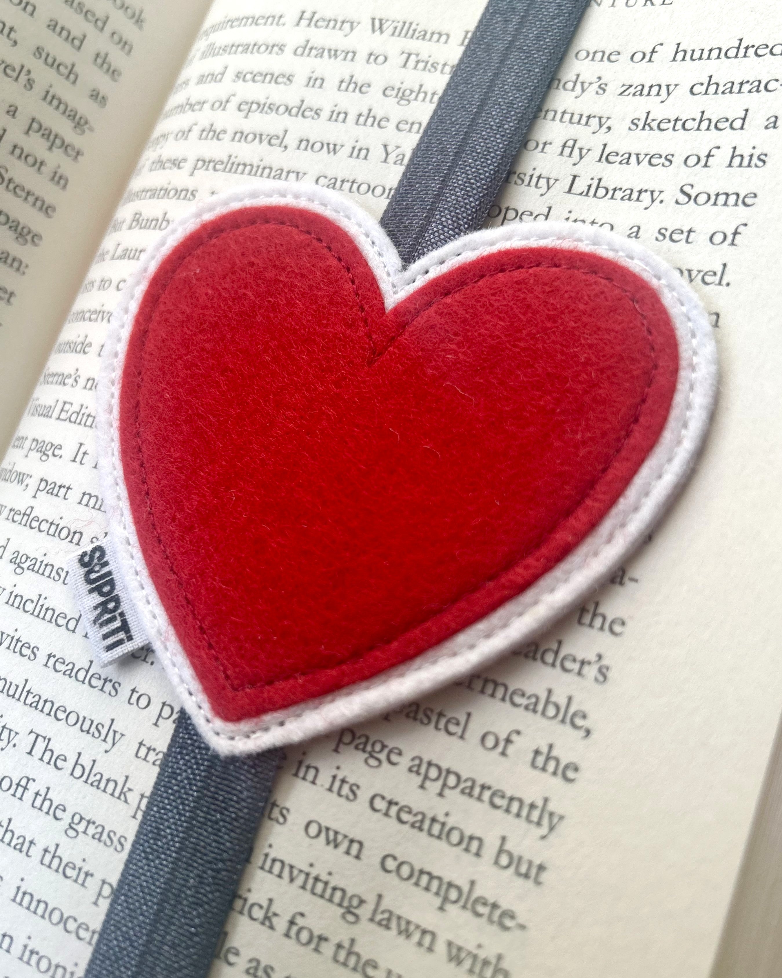Red Felt Bookband