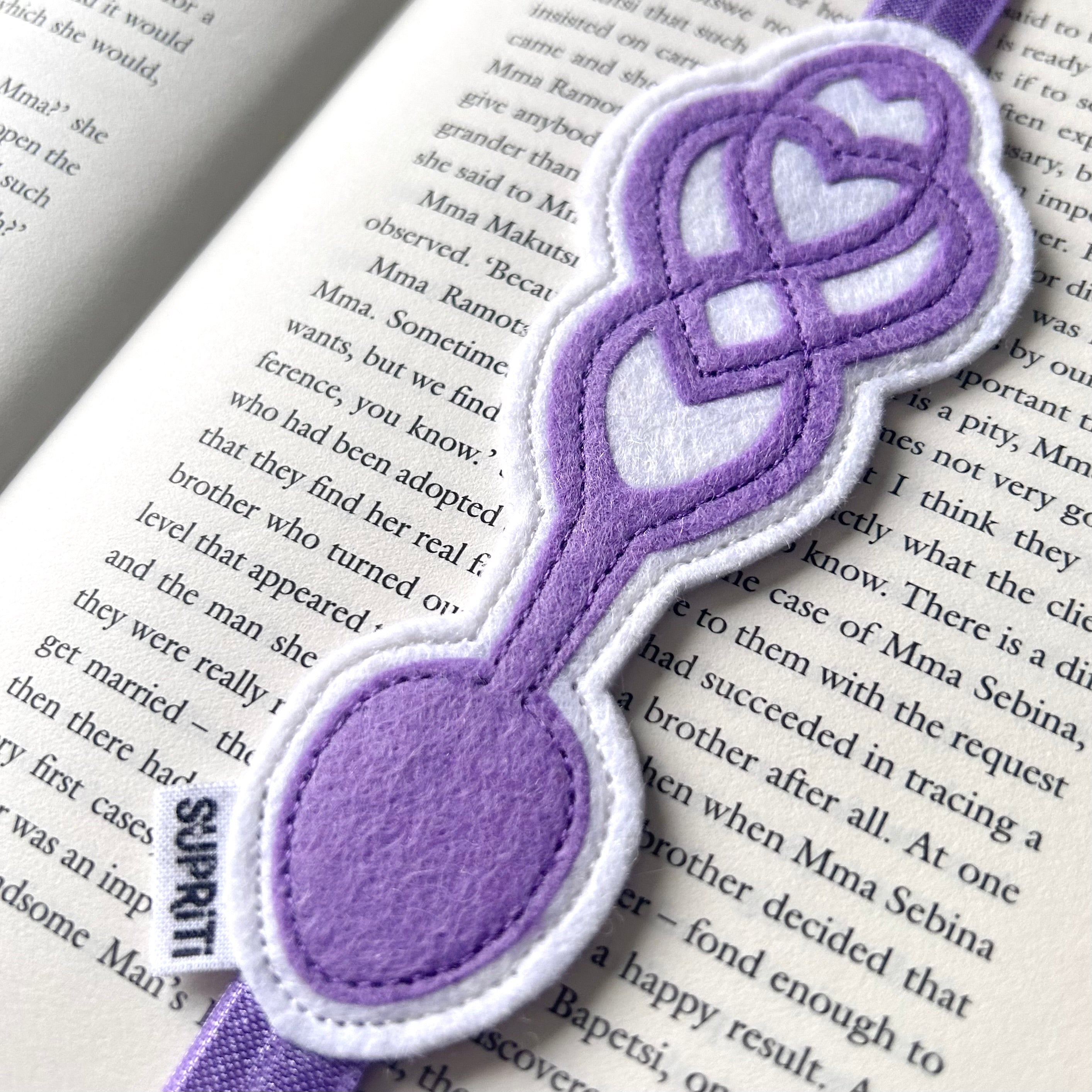 Lovespoon Bookband (Lilac)